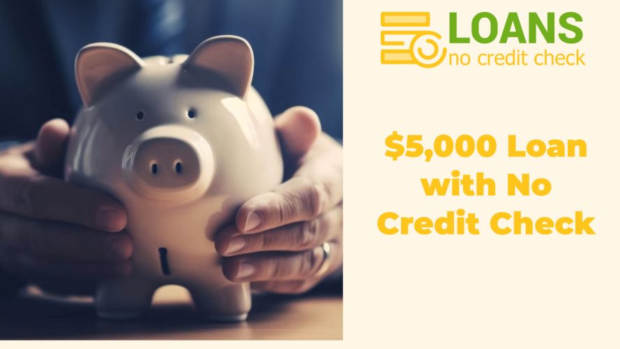 $5,000 Loan with No Credit Check